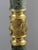 Gold 20th Century Columns in Green Marble, Gilt Bronze and Gilt Brass, Set of 2 For Sale - Image 8 of 9