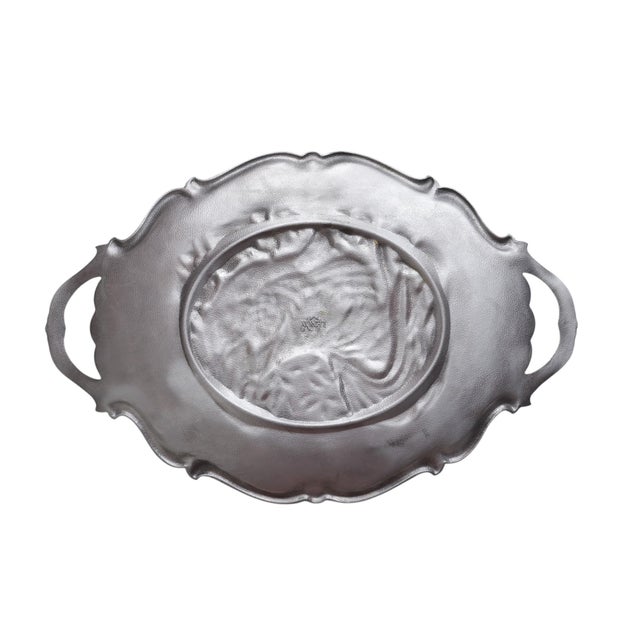 Metal Late 20th Century Lenox Pewter Turkey Serving Platter For Sale - Image 7 of 8