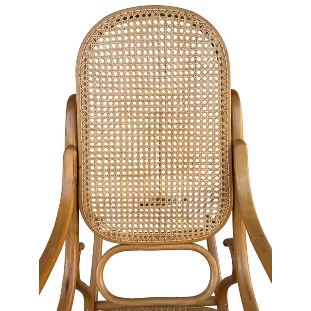 Vintage Rocking Chair Country Style Bentwood Thonet For Sale - Image 12 of 13