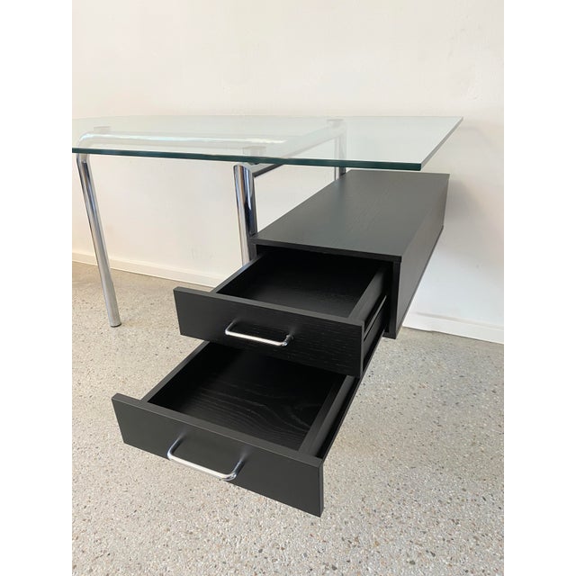 Metal Postmodern Glass and Chrome Desk by Mirto Zocca for Halifax, 1980s For Sale - Image 7 of 16