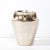 Late 20th Century Modernist Urn Form Ceramic Vase With Streamlined Detailing and Platinum Glaze For Sale In New York - Image 6 of 11