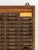 American Vintage Oak Time Card Rack, first half 20th century. 36.25" H x 17.25" W x 2.5" D. Provenance: A Sutton Place...