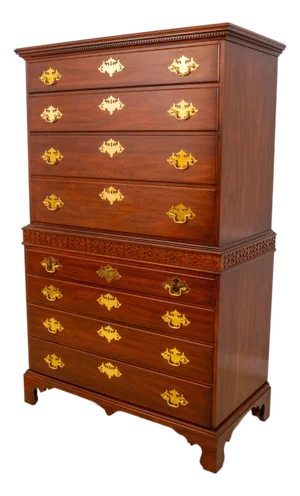 Henkel Harris Cherry Chippendale Perkins Highboy Chest on Chest