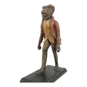 19th Century Italian Carved Monkey Butler