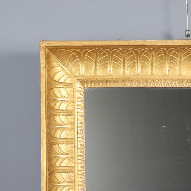 Empire Mirror in Carved and Gilded Wood For Sale - Image 4 of 9