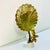 1970s Vintage Hollywood Regency Neoclassical Coastal Brass Shell Wall Candle Holder Sconce. For Sale - Image 10 of 12
