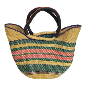 Saint -Tropez Style African Basket 21" W