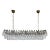 Mid 20th Century Crystal Murano Poliedri 138 Transparent Glasses Chandelier by Carlo Scarpa For Sale