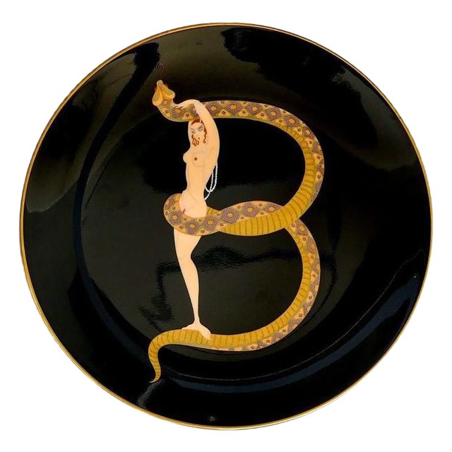 The Alphabet Series B-Plate after Erté, 1986 For Sale