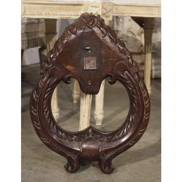 More information coming soon… Dating to the 1800s, this oversized French carving is after an older bronze door knocker....