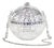 2015 Judith Leiber Disco Sphere Ball Rhine Ballroom Silver Bag Minaudière Crystal Shoulder Clutch For Sale