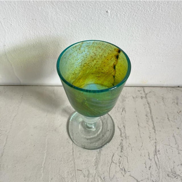Green Wine Glass, 1974, in Flawless conditions. Designed 1970 to 1979 This piece has an attribution mark, I am sure that...