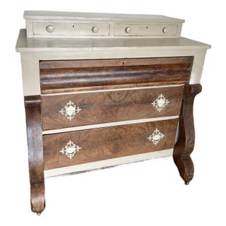 Late 1800s Empire Style Chest of Drawers For Sale