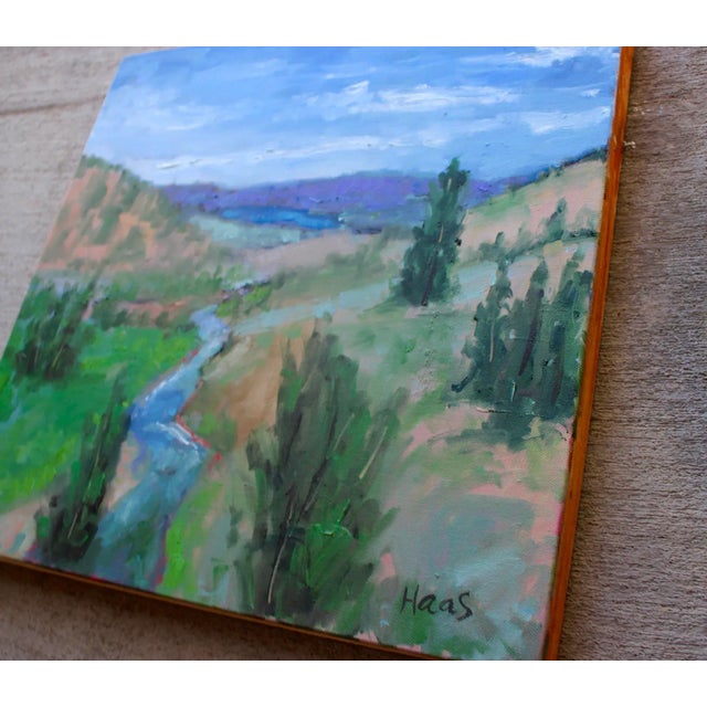 Quiet Places & Journeys — Carson River This is an original oil landscape by me, L Haas, painted on a 18 x 18 x 1.5...