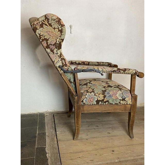 Biedermeier Chair with Adjustable Backrest For Sale - Image 4 of 8