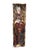 1990s Vintage Handcrafted Wooden Wayang Golek Miniature Rod Puppet Ornaments Traditional Batik Clothing a Set of Five For Sale - Image 5 of 8