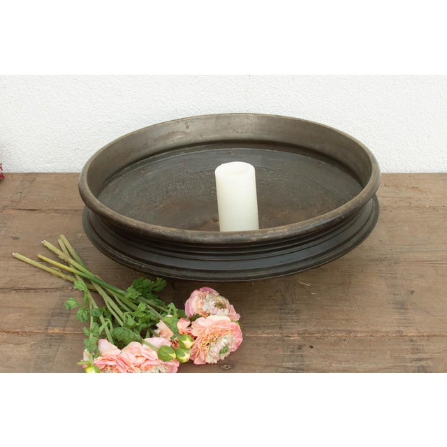 Antique Southern India Bronze Urli Vessel For Sale - Image 9 of 9