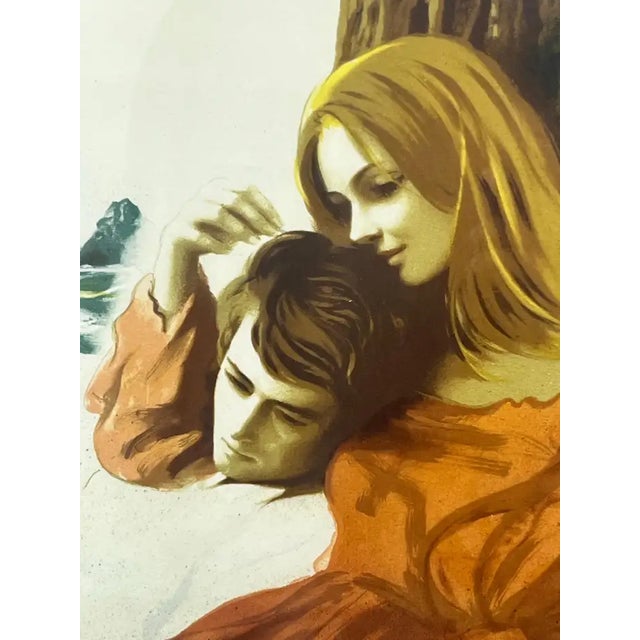 Sandu Liberaman "Tender Love" Lithograph Hand Signed , Numbered and Framed 1960's For Sale - Image 4 of 15