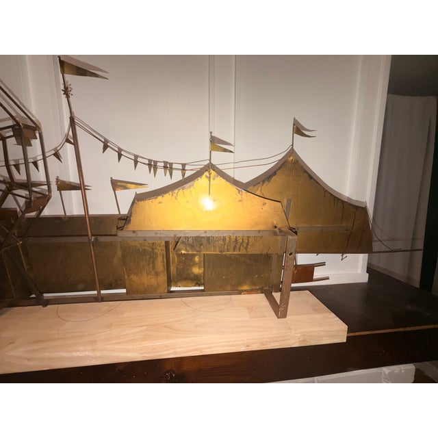 Vintage 1970s C. Jeré (Curtis Jeré) Large-Scale Carnival Wall Sculpture, Signed “C. Jeré For Sale - Image 9 of 16