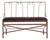 1940s French Wrought Iron Hall Bench For Sale