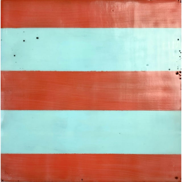 Mid-Century Modern Encaustic Mixed Media Art Installation by Gina Cochran - "Until Sunday" - 16 Panels For Sale - Image 3 of 18