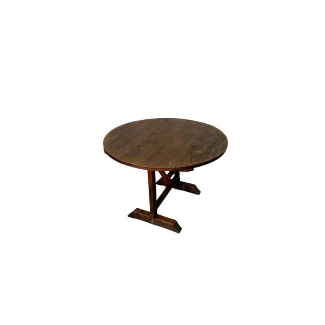Rustic Vintage Walnut Vineyard Table, 1900s For Sale - Image 3 of 5