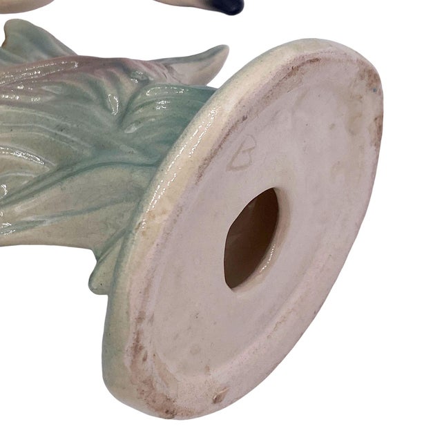 1950s Mid-Century Pink Drinking Flamingo Ceramic Tabletop Sculpture Set by Brad Keeler, 2 Pieces For Sale - Image 15 of 16