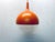 Vintage Space Age Orange Väster Pendant Light by Knut Hagberg for Ikea, Sweden, in Good conditions. Designed 1990 to 1999...