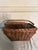 Vintage Wicker French Market Basket With Bicycle Mount & Carrying Handle For Sale - Image 12 of 12