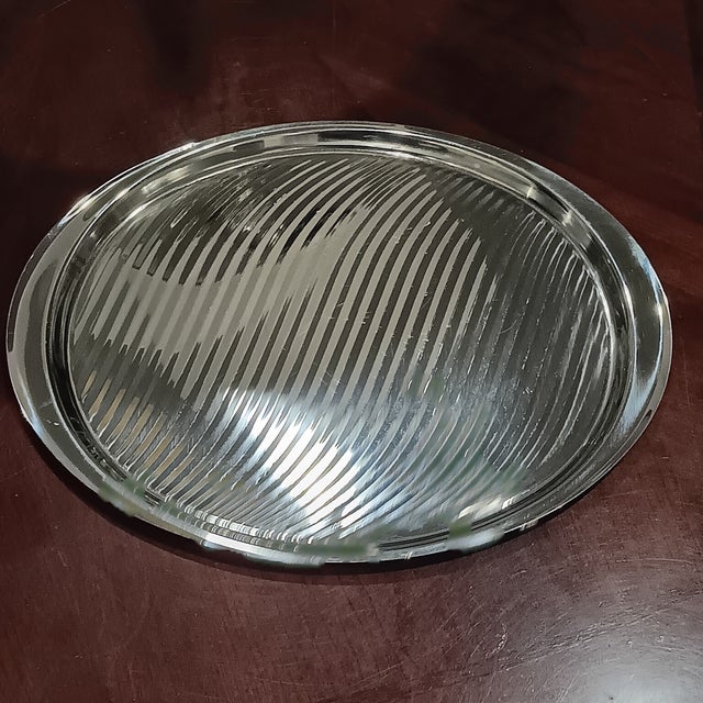 Vintage Yamazaki Stainless Steel Serving Tray 18/8, Relish Party Trays For Sale In Chicago - Image 6 of 11