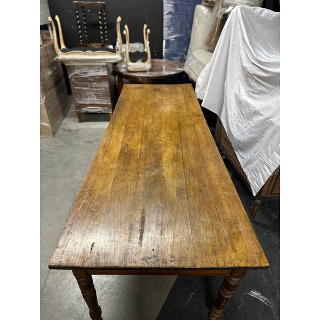 Early 20th Century Antique French Country Farm Dining Table Chairish