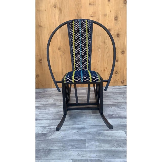 Vintage Pascal Mourgue Style Rocking Chair Newly Upholstered