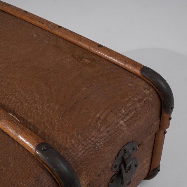 1900s French Wooden Trunk For Sale - Image 9 of 10