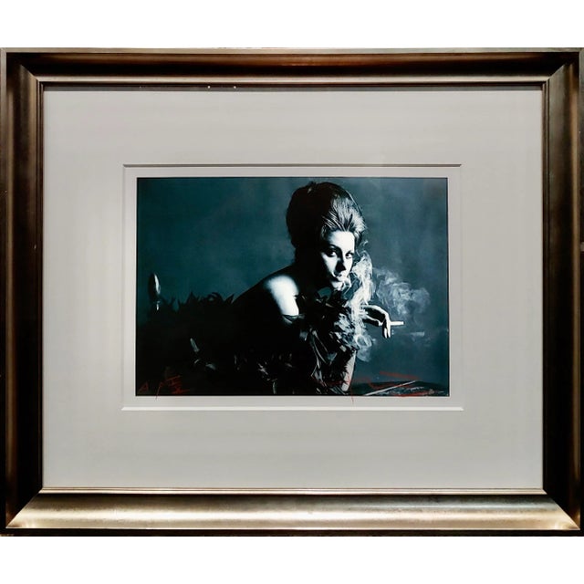 Black 1962 Portrait of Sophia Loren for Vogue by Bert Stern -Signed For Sale - Image 8 of 8