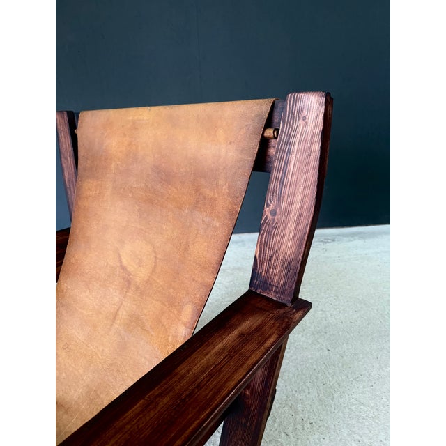 Mid-Century Handcrafted Beach Sling Lounge Chair, Netherlands, 1960s For Sale - Image 16 of 18