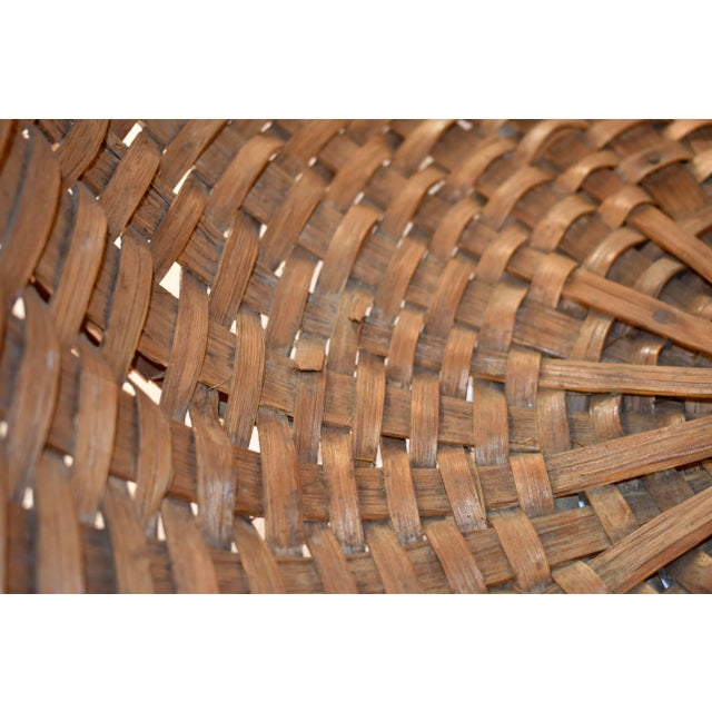 19th Century Split Oak Flower Gathering Basket For Sale In Greensboro - Image 6 of 8