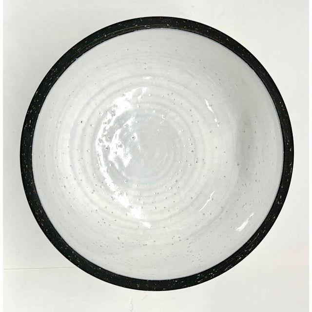 2000 - 2009 Jonathan Adler Palm Springs Pedestal Stripes Bowl For Sale - Image 5 of 7