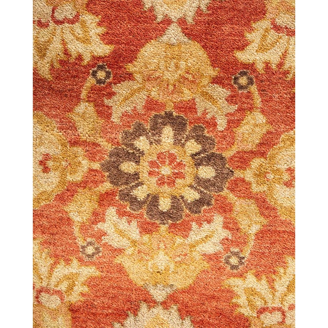Traditional Mogul, One-of-a-Kind Hand-Knotted Area Rug - Orange, 10' 4" x 13' 10" For Sale - Image 3 of 8