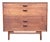 Jen’s Risom 4 Drawer Chest in Walnut For Sale
