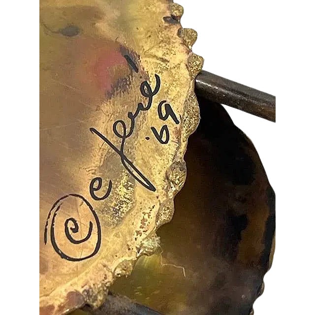 Signed and dated © C. Jeré ’69, this owl-on-branch sculpture is a distinctive example of Artisan House’s early decorative...