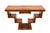 Art Deco console table with a geometric design. Excellent condition; professionally restored. Wood: Walnut Dimensions: H...