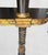 Vintage French Empire Regency Gold Gilt Ebonized Demi Lune Console Table For Sale - Image 12 of 15