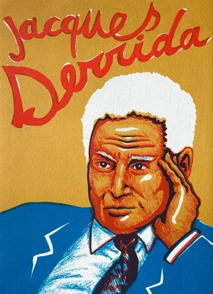 2008 Hervé DI Rosa Jacques Derrida Lithograph