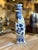 Reproduction Chinese blue and white tulip vase also know as a tulipiere which originated in 1700s Netherland