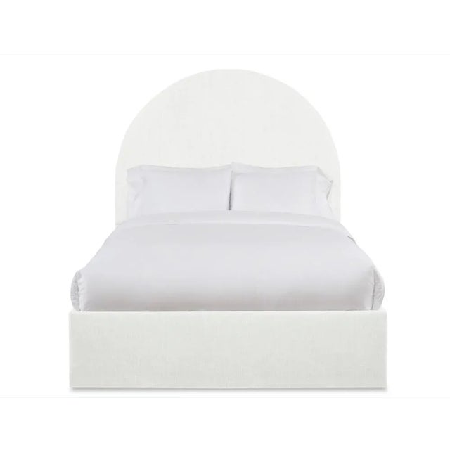 Not Yet Made - Made To Order Poppy California King Headboard, Ivory Linen For Sale - Image 5 of 5