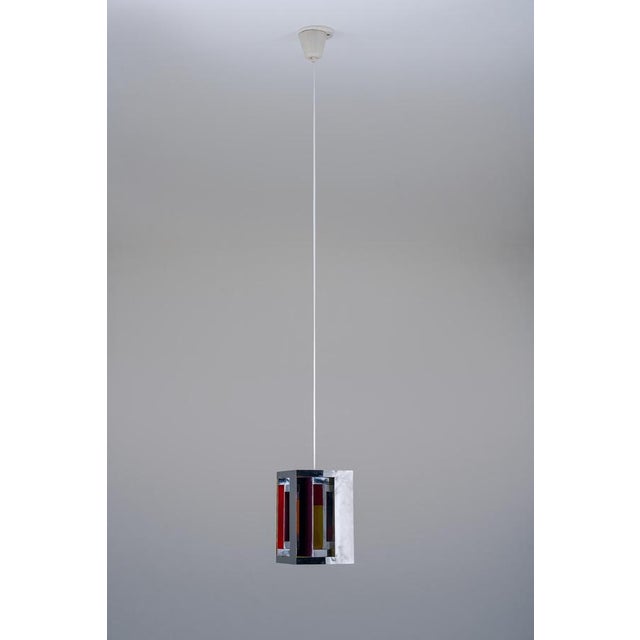 Lyfa Kassablank Pendant lamp by Simon Henningsen for Lyfa, Denmark, 1960s For Sale - Image 4 of 16