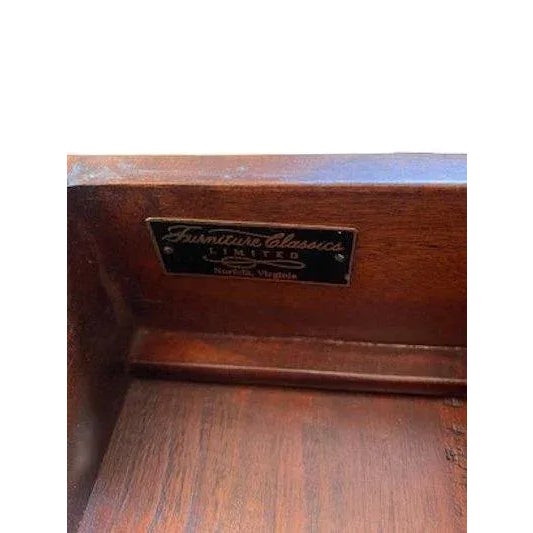 Late 20th Century Custom Replica of George Washington's Dining Table With Hidden Drawers Handmade in the Usa For Sale In New York - Image 6 of 6