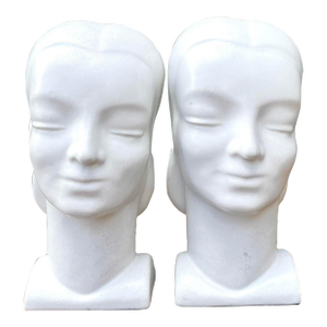 Vintage MCM Glazed Ceramic Wall Pockets. - Set of 2