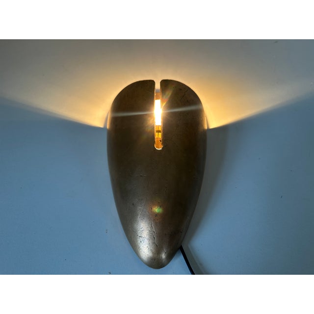 Modern Bronze Wall Sconce, 1960 For Sale - Image 12 of 18