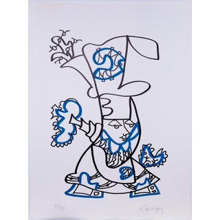 Charles Lapicque, Personnage au chapeau, Lithograph For Sale